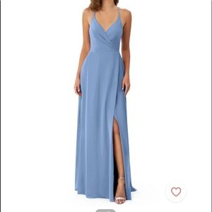 AZAZIE Davis Dress in Steel Blue